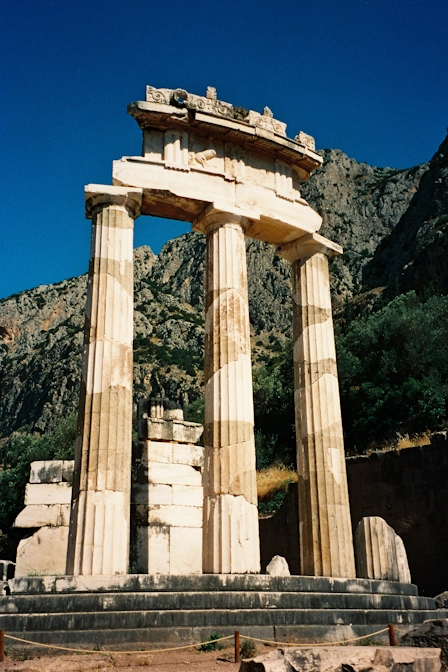 Tempel in Delphi